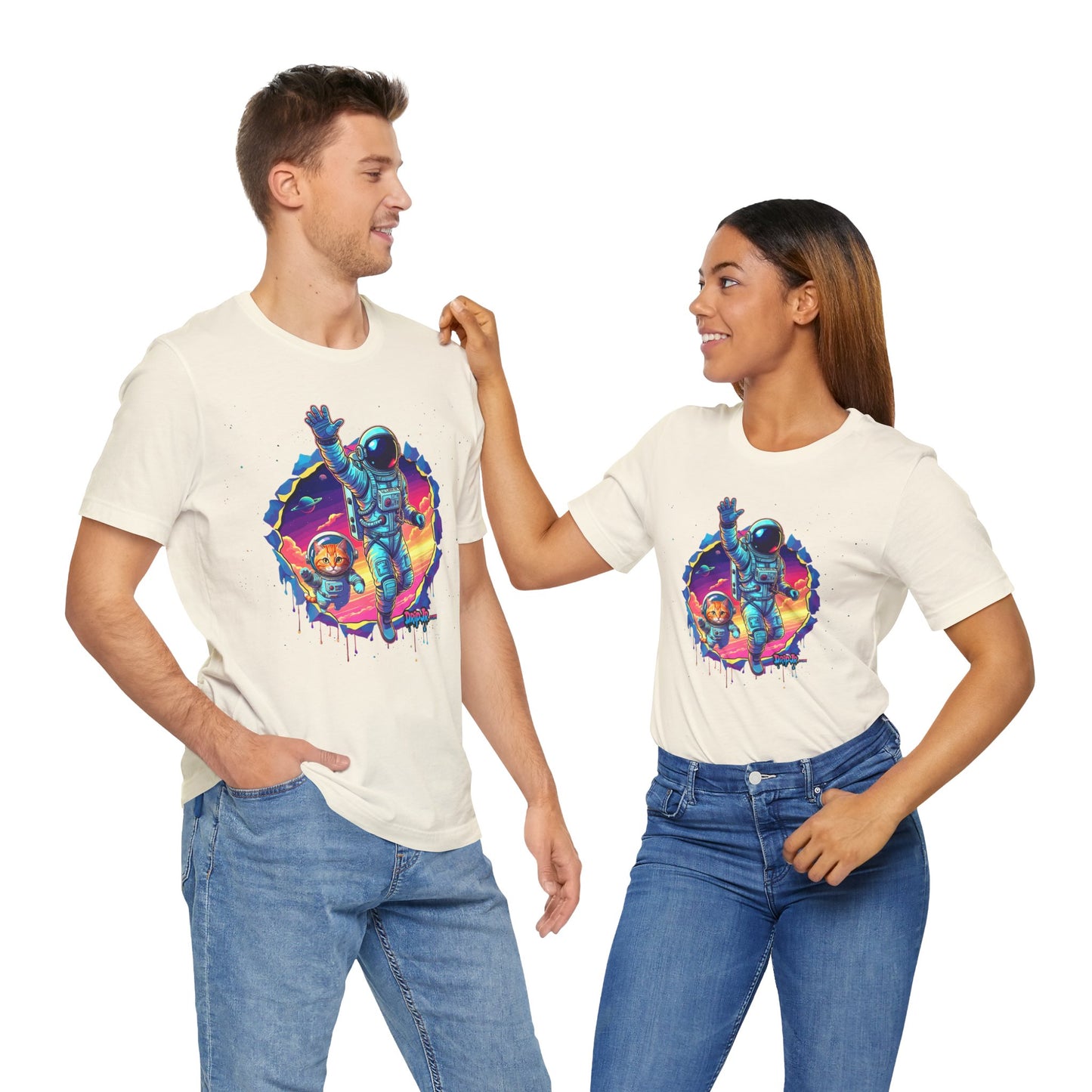 COSMIC DUO - Unisex Jersey Short Sleeve Tee