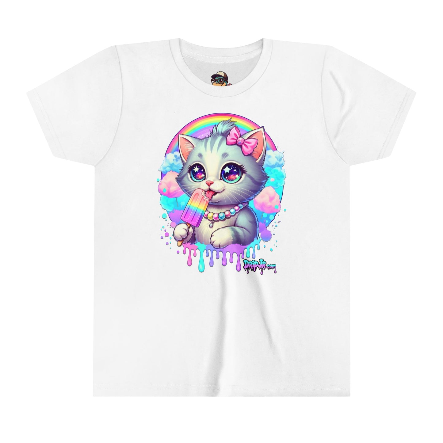 KITTY RAINBOW - Youth Short Sleeve Tee