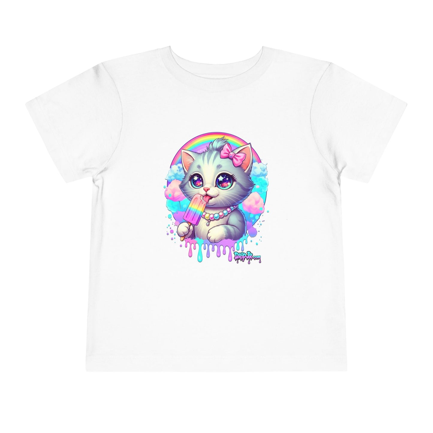 KITTY RAINBOW - Toddler Short Sleeve Tee