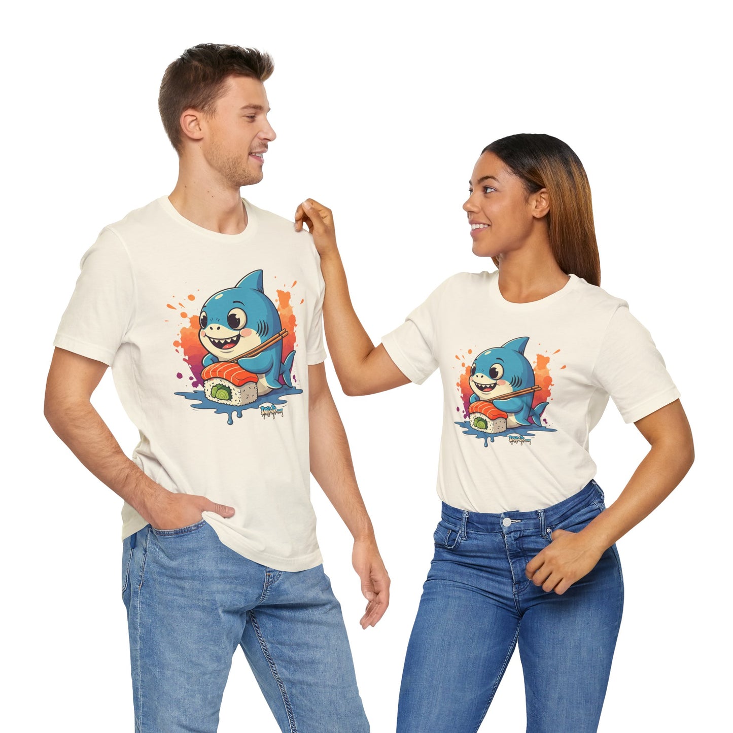 SHARK SUSHI - Unisex Jersey Short Sleeve Tee