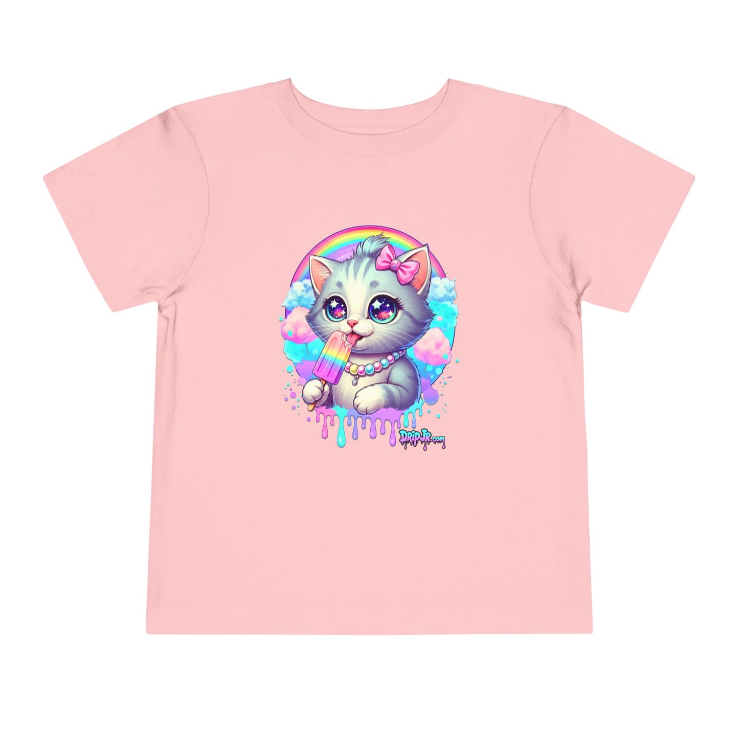 KITTY RAINBOW - Toddler Short Sleeve Tee