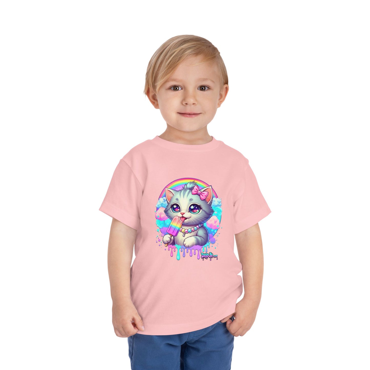 KITTY RAINBOW - Toddler Short Sleeve Tee