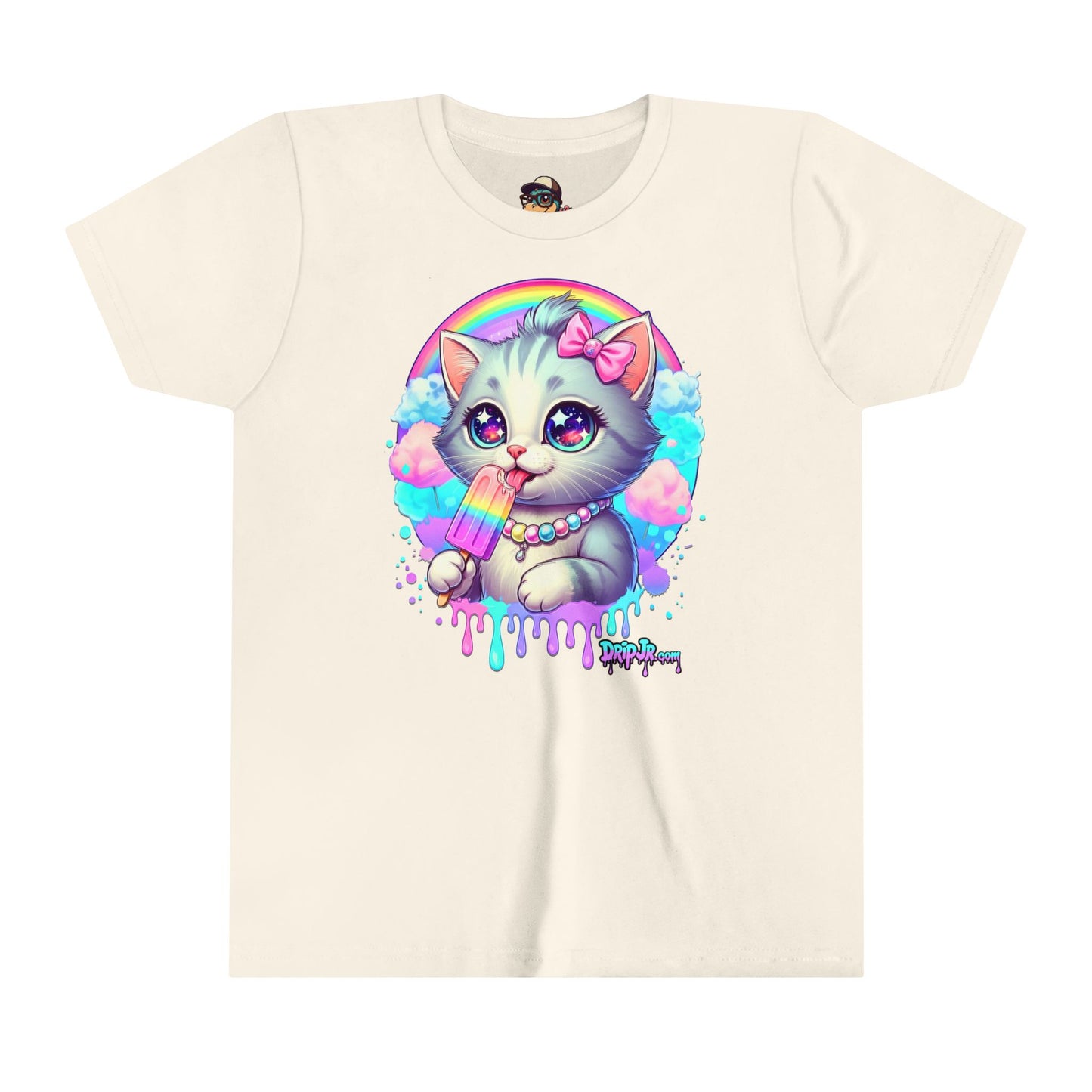 KITTY RAINBOW - Youth Short Sleeve Tee