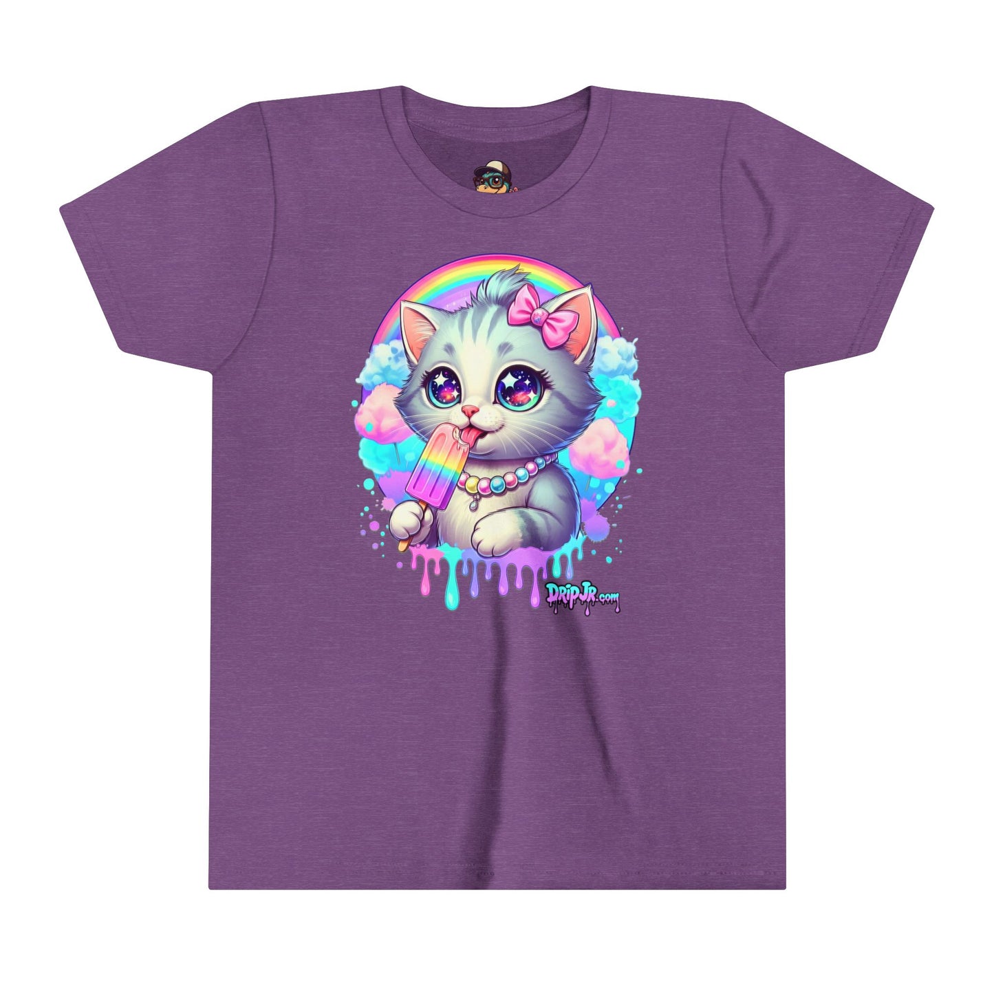 KITTY RAINBOW - Youth Short Sleeve Tee