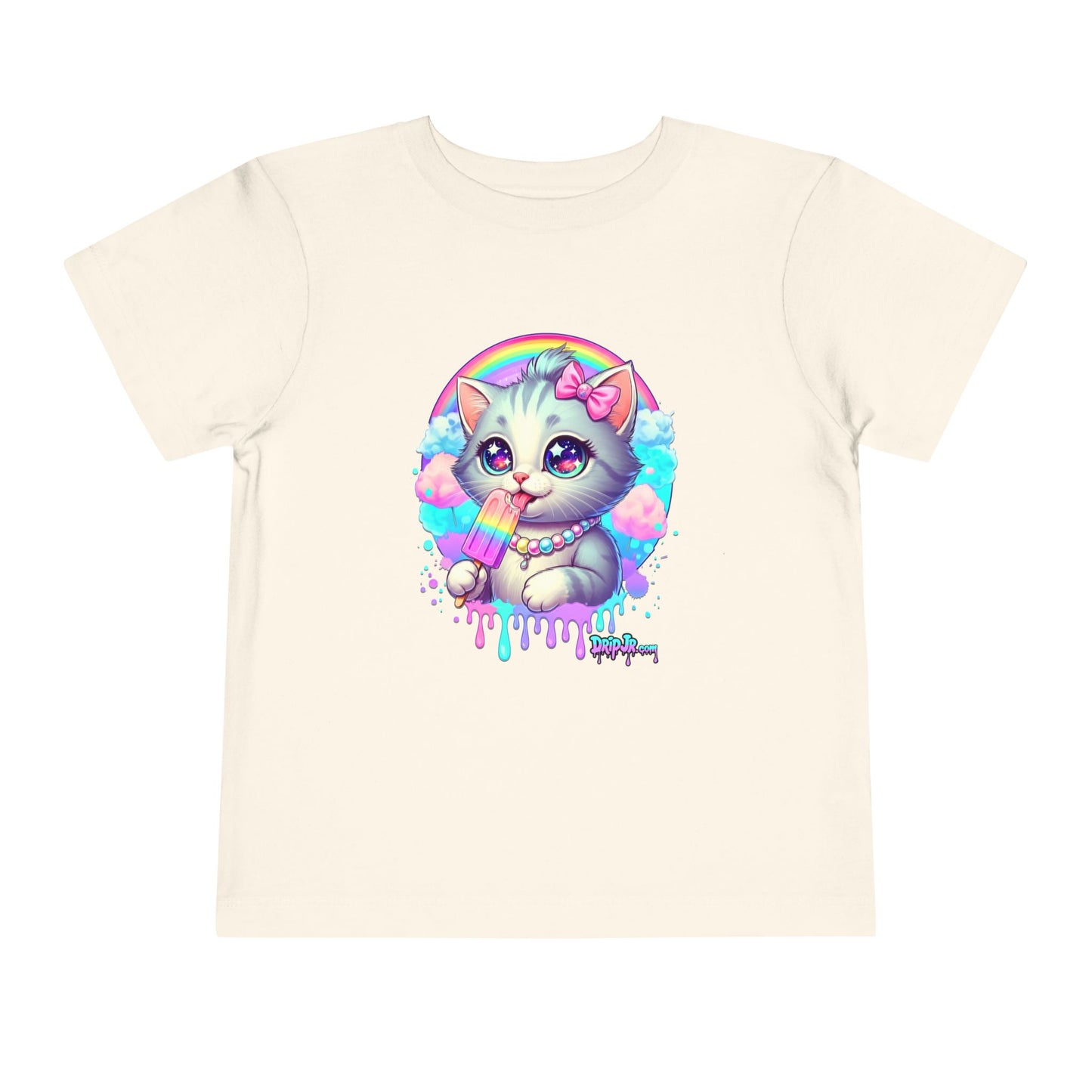 KITTY RAINBOW - Toddler Short Sleeve Tee